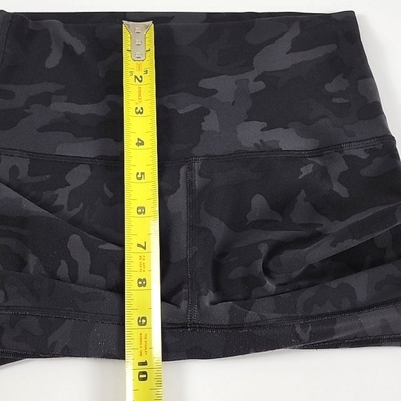 Lululemon Align Crop Legging Incognito Camo Black Grey Nulu High Rise Size 4 - Picture 10 of 11
